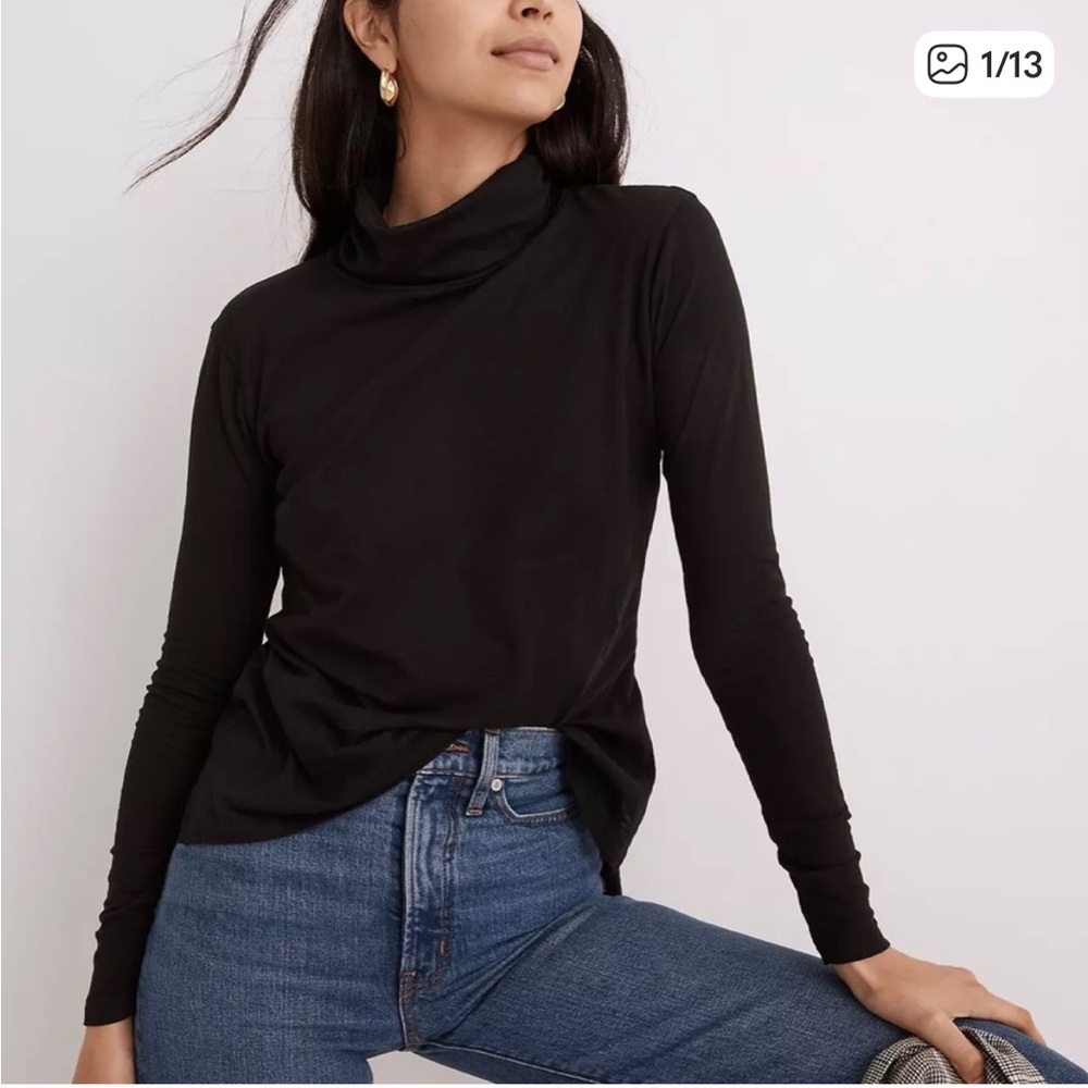 Madewell Whisper Cotton Turtleneck